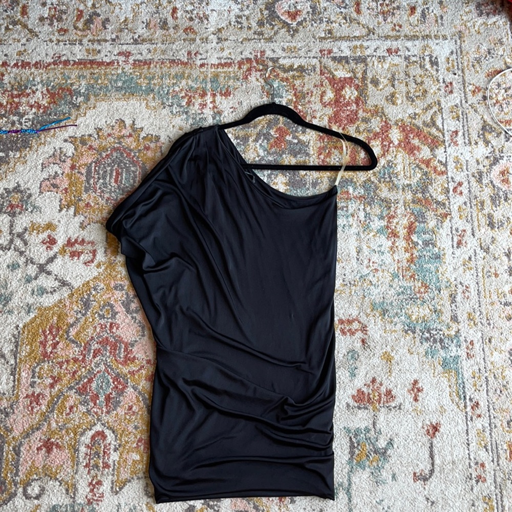 Guess Black One Shoulder Dress